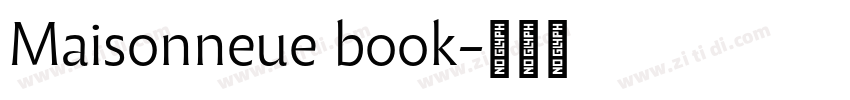 Maisonneue book字体转换